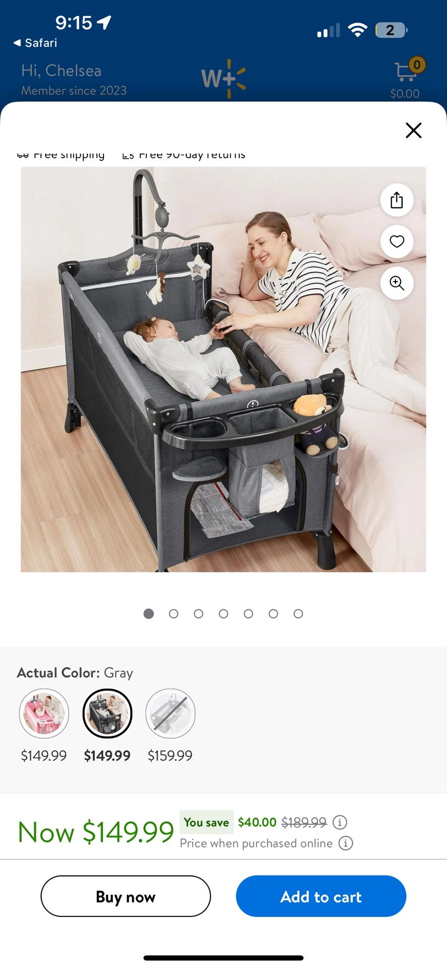 Mika Micky Bed side sleeper