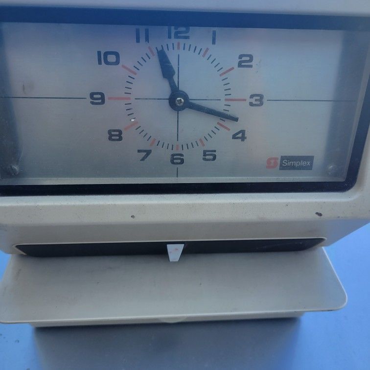Vintage Simplex Time Punch Clock