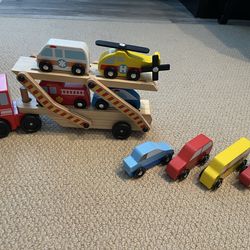 Melissa & Doug emergency vehicle carrier