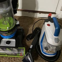 BUNDLE BISSELL Swivel Cord Rewind AND HOOVER SPOT REMOVER & UPHOLSTERY 