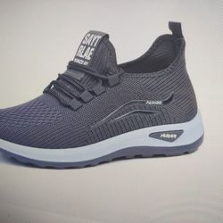 Men's Trendy Woven Breathable Running Shoes, Comfy Non-Slip Lace Up