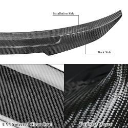 Brand New 2014-2024 Infiniti Q50 Q50S Sedan Real Carbon Fiber PSM Highkick Trunk Spoiler Wing