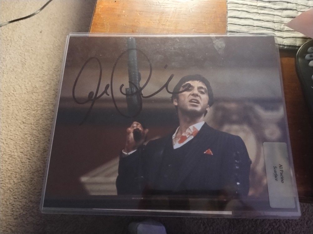 #17 Al Pacino large Autographed Scarface Photo