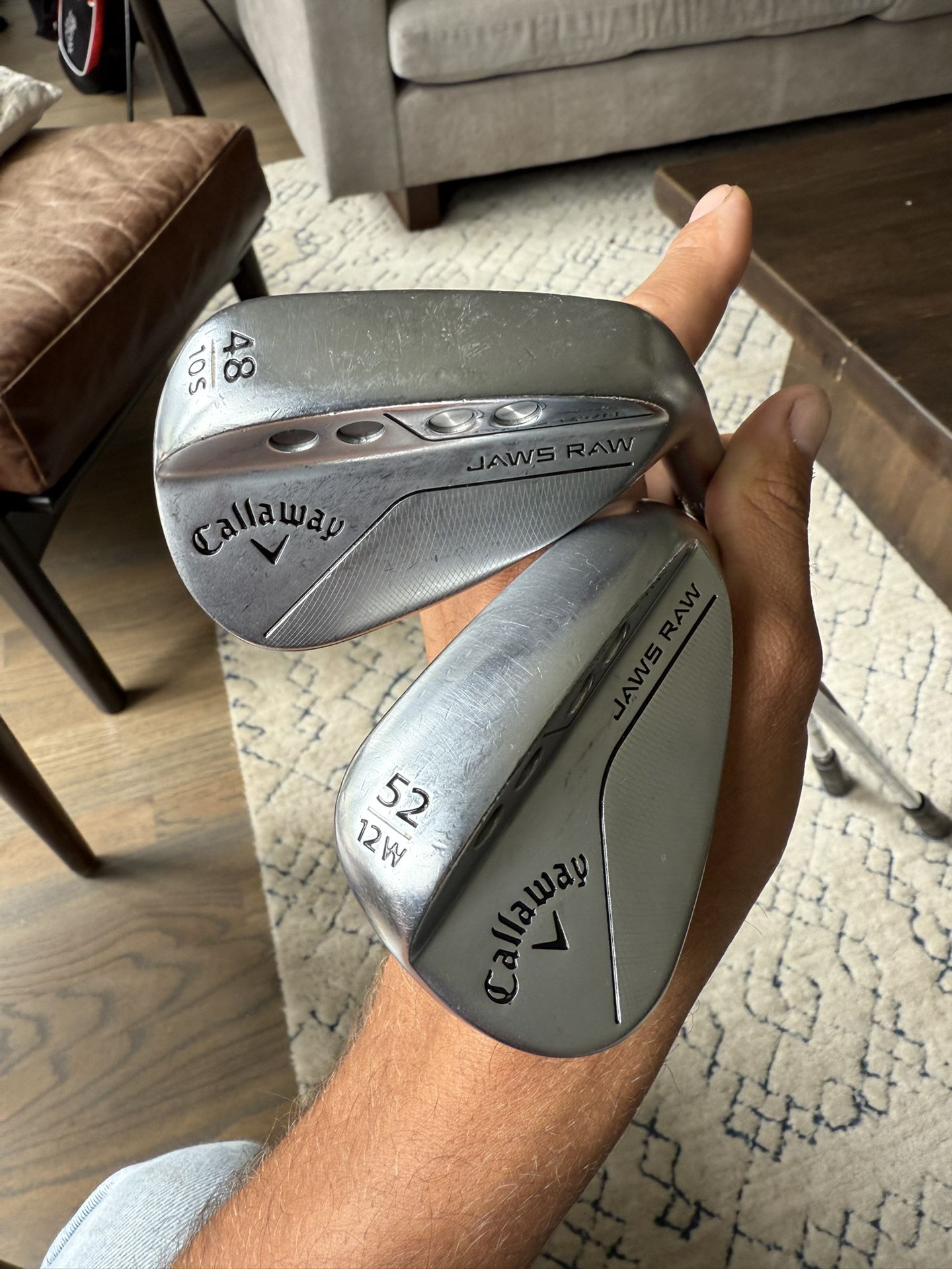 Callaway Jaws raw wedges. 48 and 52
