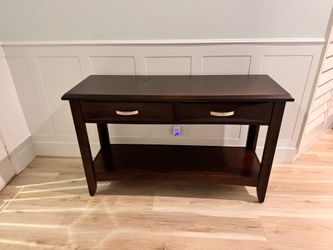 Console table espresso brown