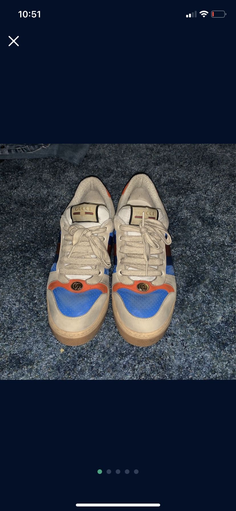 Gucci Skate Shoe Distress Look 