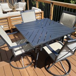 Patio table and chairs