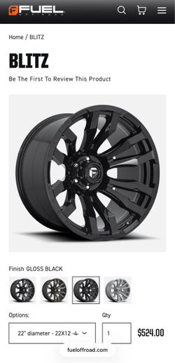 Fuel Off-Road Blitz Wheel 22x12 Gloss Black