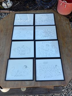 James THURBER the match game New Yorker eight of the 10