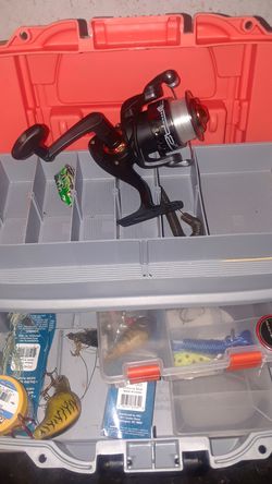 fishing box with reel brand new