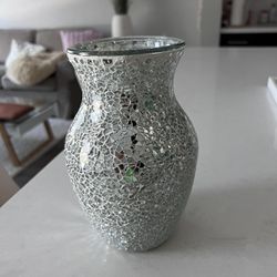 Mosaic Glass Flower Vase 