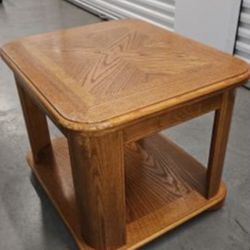 Green Couch And Square Side Table 