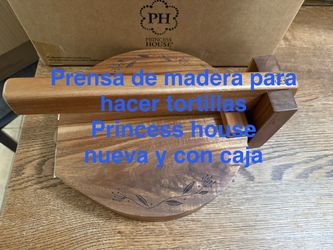 Prensa de madera para hacer tortillas 👉 princess house todo nuevo y con caja 📦