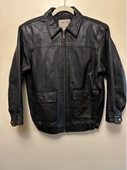 Cherokee Black Genuine Leather Jacket Size L