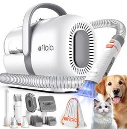 Brand new Afloia 6-in-1 Dog Grooming Kit, Pet Grooming Vacuum for Shedding, Dog Hair Vacuum with Clipper Nail Trimmer Grinder, Pet Brush Groomer at Ho