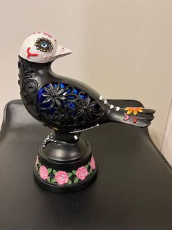 Day of the Dead Decorative Bird Figurine