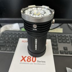 Acebeam X80-gt2 Flashlight.  34000 Lumen Monster! New!