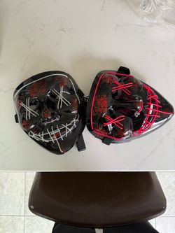 2 Pack Light up Halloween/ Purge Masks