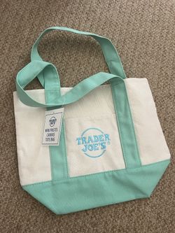 Trader Joe’s Mini Tote Bag Pastel Green