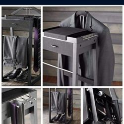 Like New Standing Valet Stand Kenneth Cole Home Office Suit Organizer