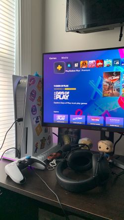 Ps5 disc version with AOC monitor