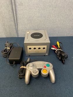Nintendo GameCube Platinum Silver DOL-101 Tested Working