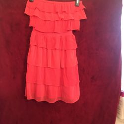 Wet Seal Red Tiered Dress Size Small