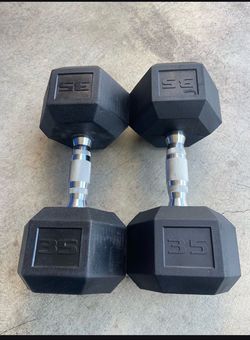 CAP Barbell, 35lb Coated Hex Dumbbell, Single