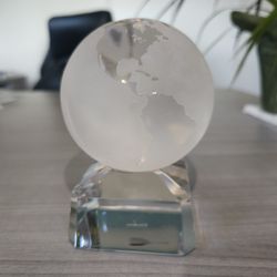 Newman Marcus Crystal Paperweight - Heavy