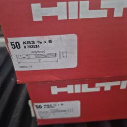 Hilti  3/8 X 5 Concre Anchors
