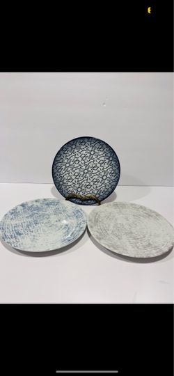 Schonwald Shobby Chic Mix & Match Pattern Set of 3 Fruit or Salad Plates 615,616. Excellent condition. Size is 6.75” diameter