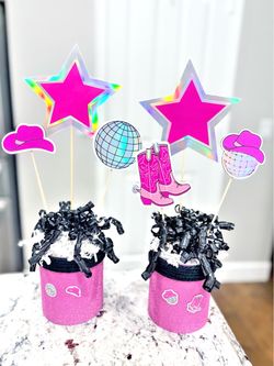 First Rodeo Party Centerpieces