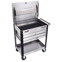 Craftsman Stainless Steel 3 Drawer Tool Box, Utility Cart. Or best offer.