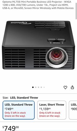 Optoma LED Mini Projector – Brand New, Complete Set