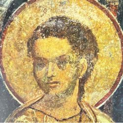 Original Vintage Fine Art Print Poster Medieval Bulgaria Wall Painting Artist Antique Collectible Printed Italy 1960’s Boyana. Jesus Christ