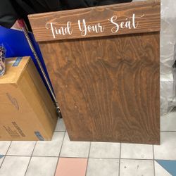 Wooden Seating Chart 