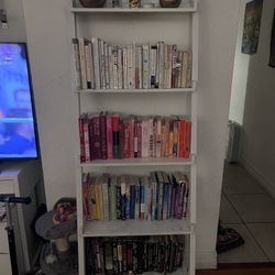 FREE Leaning White bookshelf