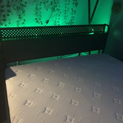 King size bed frame, and mattress