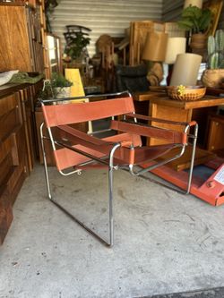 Classic Mid Century Modern Wassily Chair designed by Marcel Breuer
