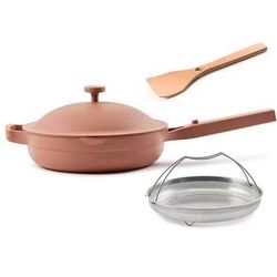 Our Place Always Pan 2.0-10.5” (2.6 Qt) Nonstick, Toxin-Free Ceramic Cookware | Patented 10-in-1 Alu