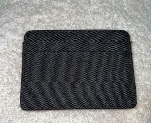 Herschel Slim Black Wallet Polyester Cardholder New