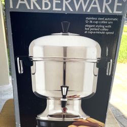 Farberware Model L1360 Stainless Steel Automatic 12-36 cup coffee urn.