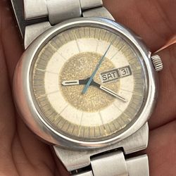 Vintage Omega Automatic Watch Great Condition Works Perfectly Beautiful Rare Dial!