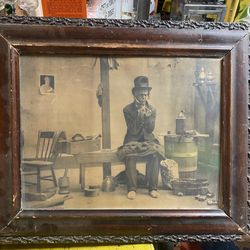 Antique Hobo Tramp Artwork
