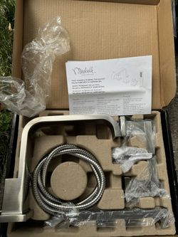 MIRABELLE Two Handle Roman Tub With Hand Shower