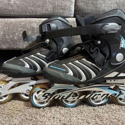 Bladerunner Formula 82 Black Silver Teal Inline Skates Rollerblades - Women's Size 7