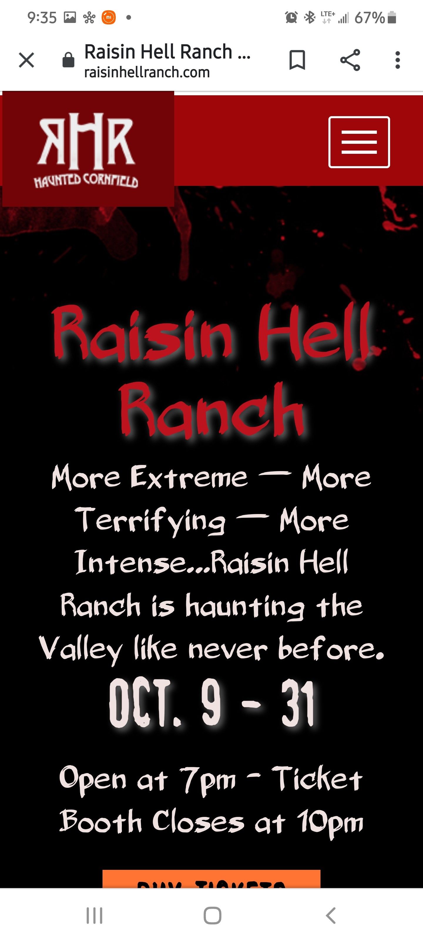 Raisin hell ranch tickets