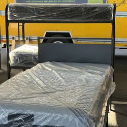 Twin Metal Bed Frame And Mattress 