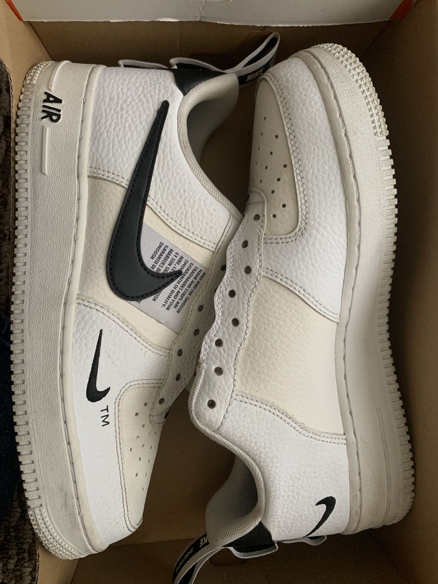 Nike Air Force 1 '07 LV8 Overbranding Men Size 7.5 White Utility AJ7747-100