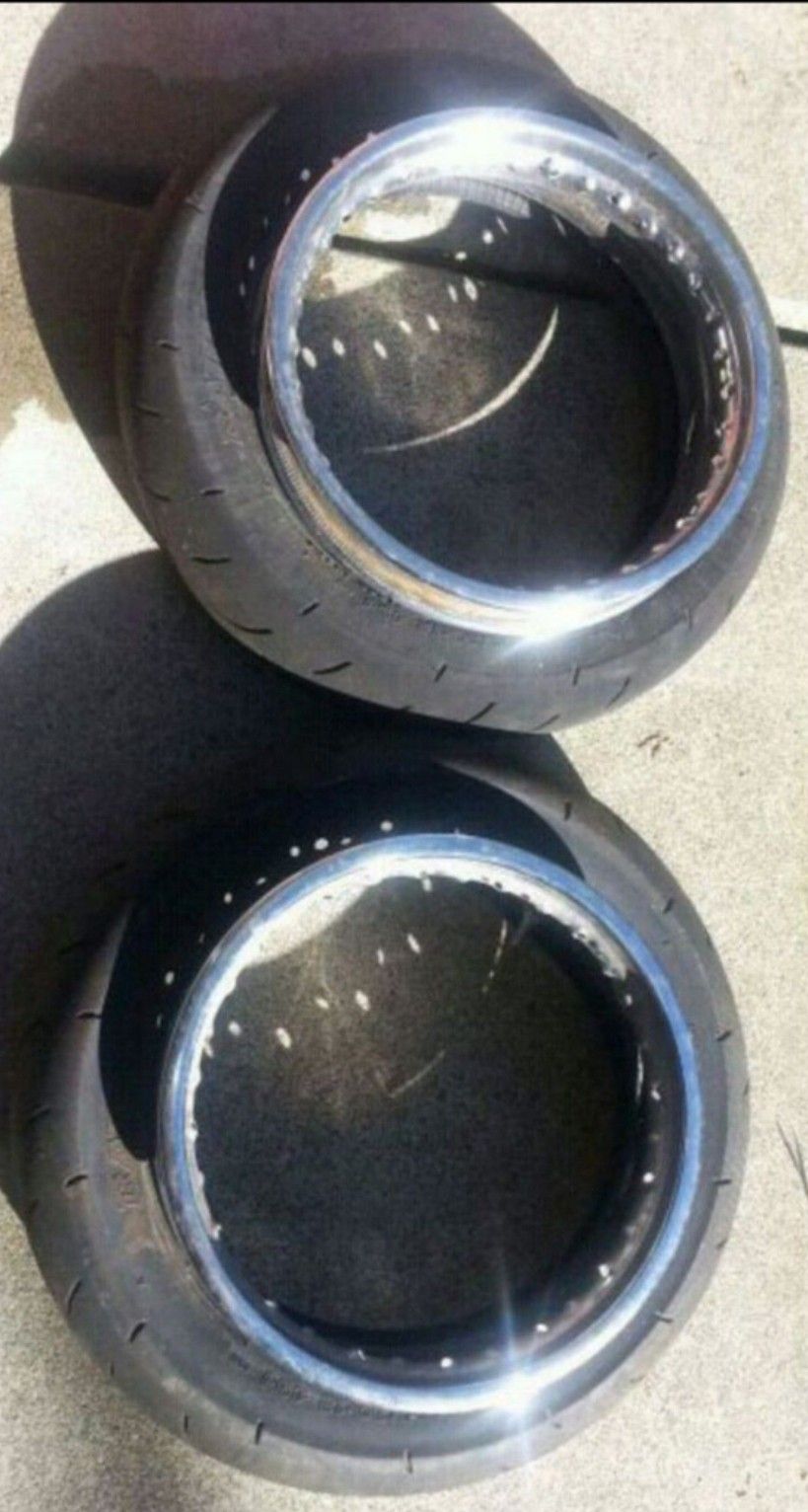 12" supermoto street tires, klx110 hoops